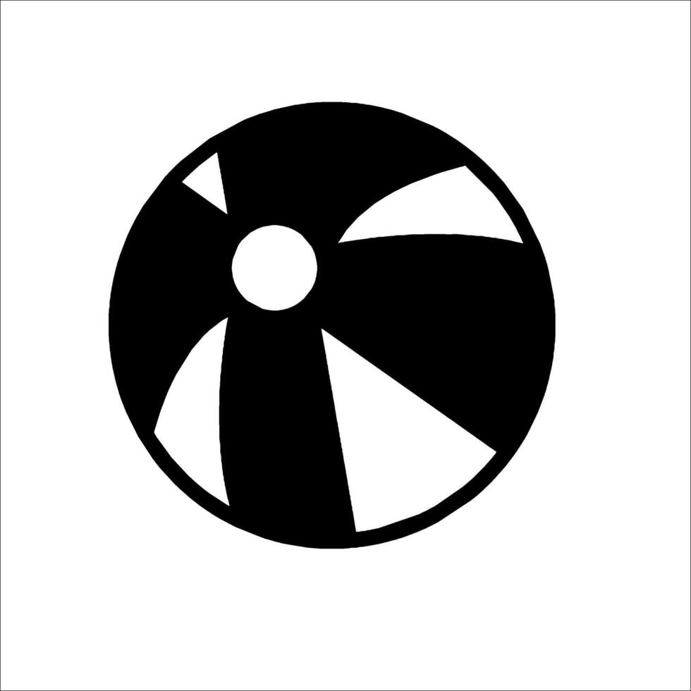 Beach ball icon vector