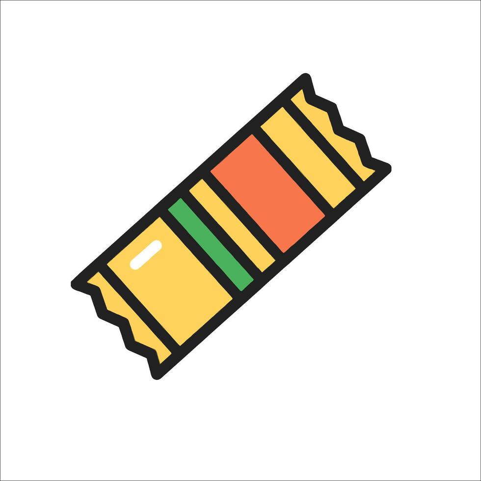 A candy bar icon on a white background vector
