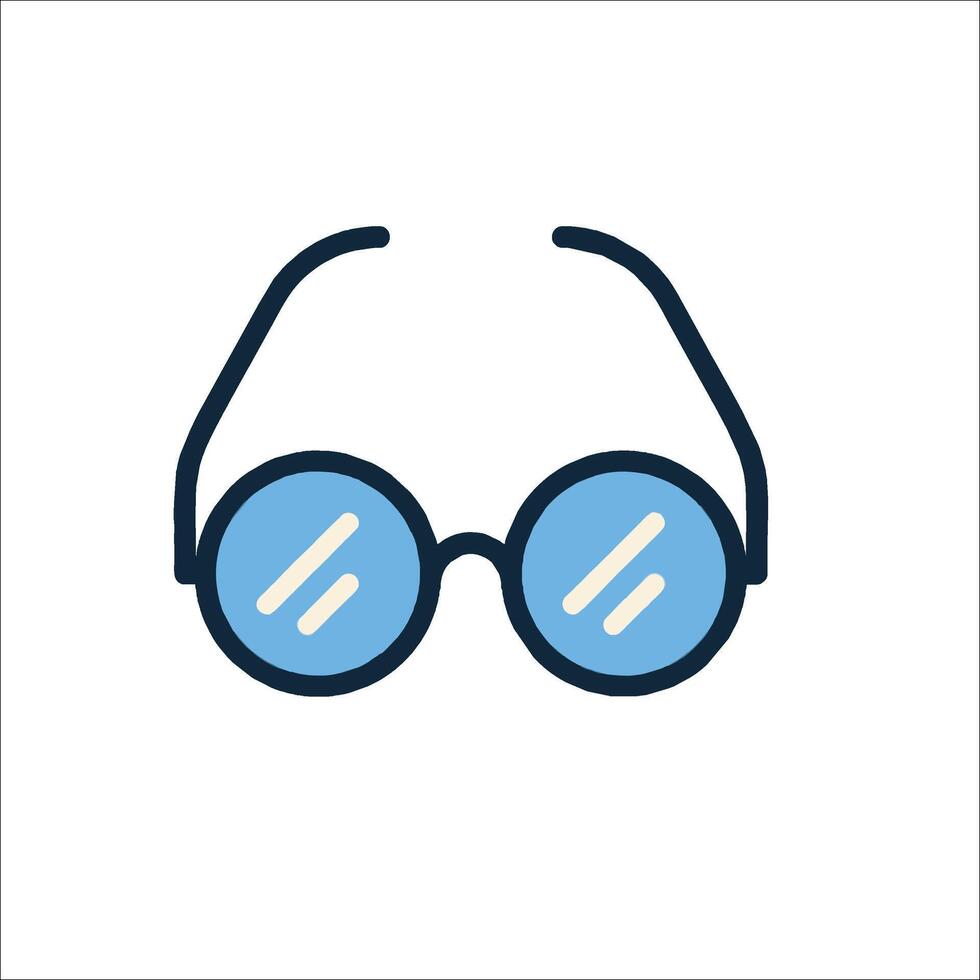 Glasses icon on white background vector