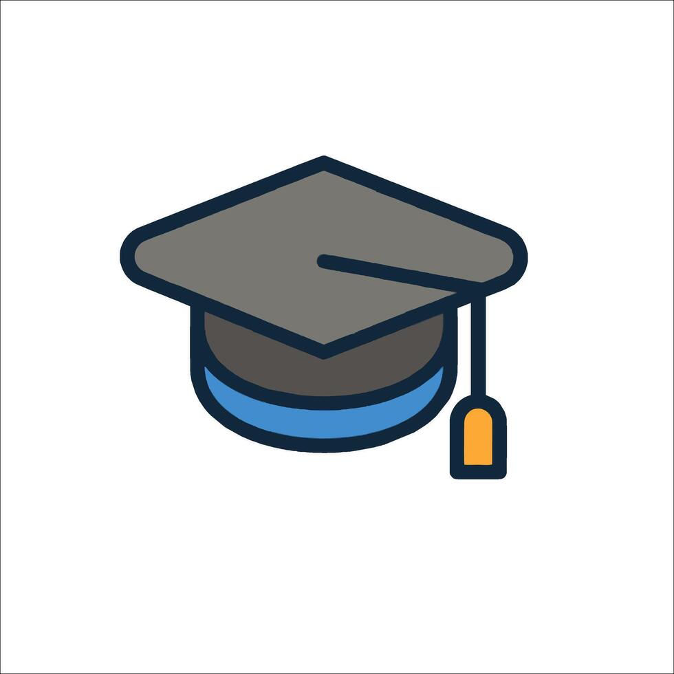 Graduation cap icon vector