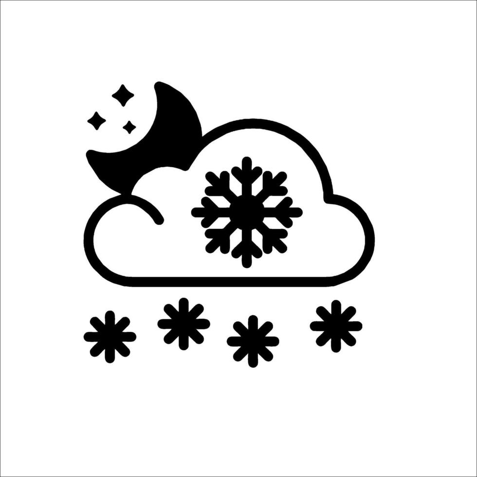 Winter weather icon vector
