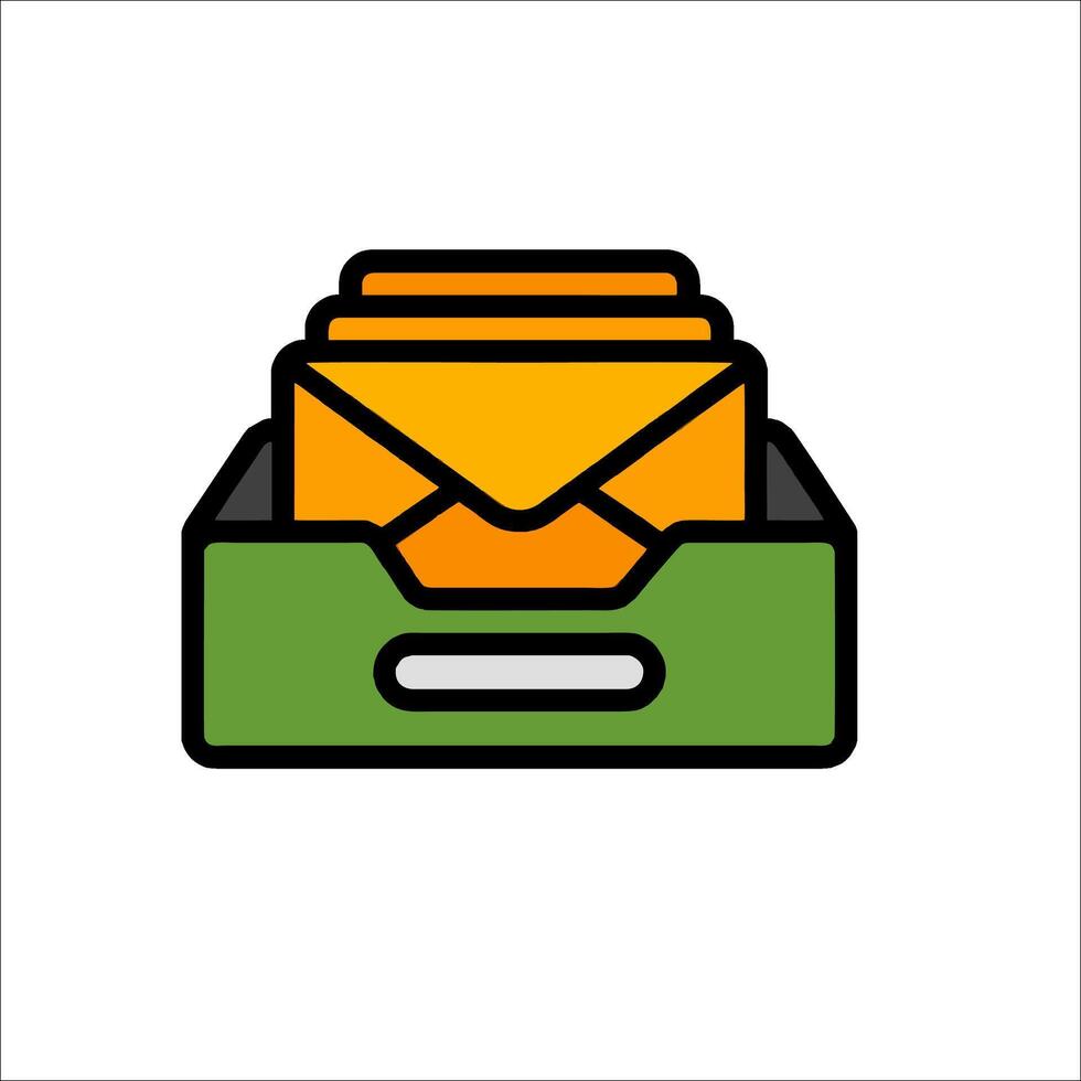 Mailbox icon illustration vector