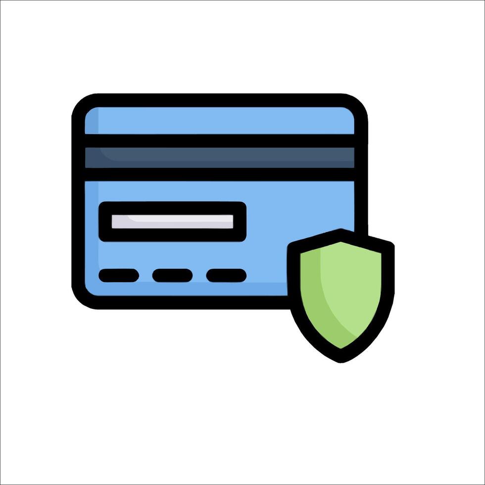 Credit card icon vector