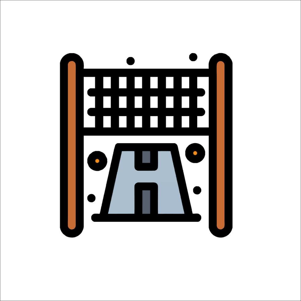 A tennis net icon on a white background vector