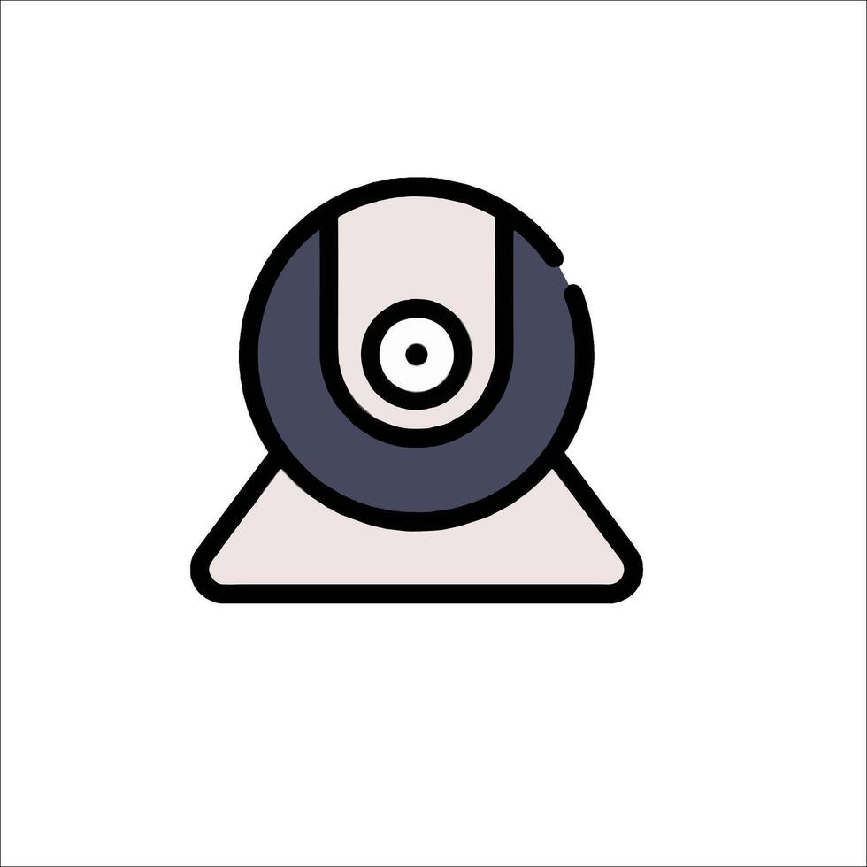 A webcam icon on a white background vector
