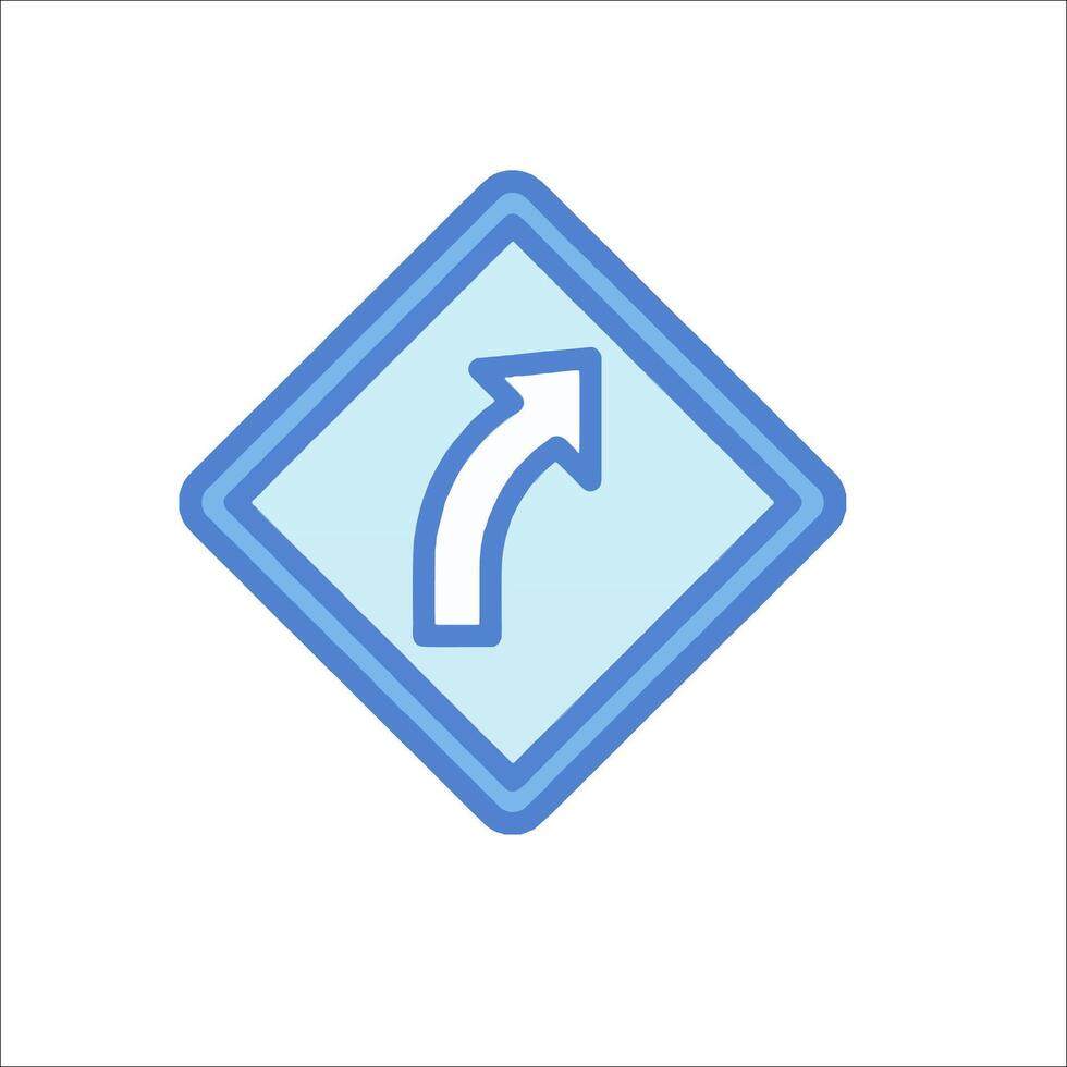 A blue arrow pointing in a circle on a white background vector