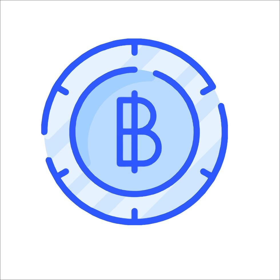 Bitcoin icon in a circle vector