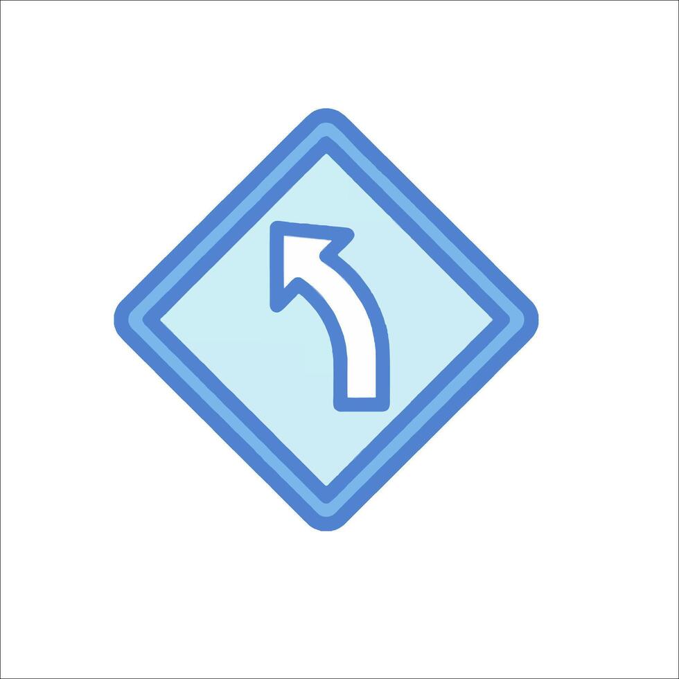 A blue arrow pointing in a circle on a white background vector