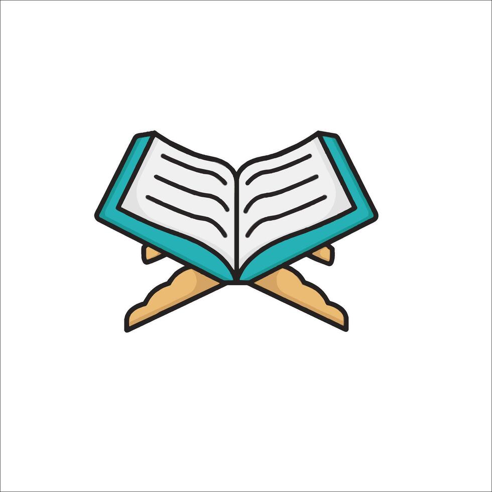 Open book icon on white background vector