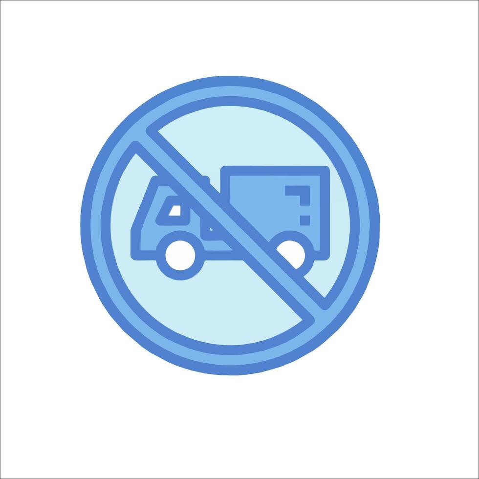 No delivery sign illustration vector