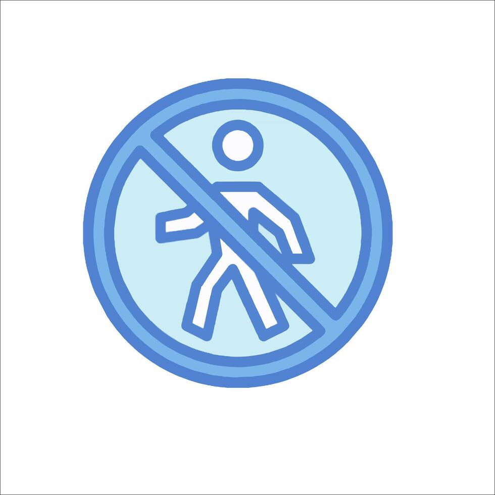 No entry sign illustration vector