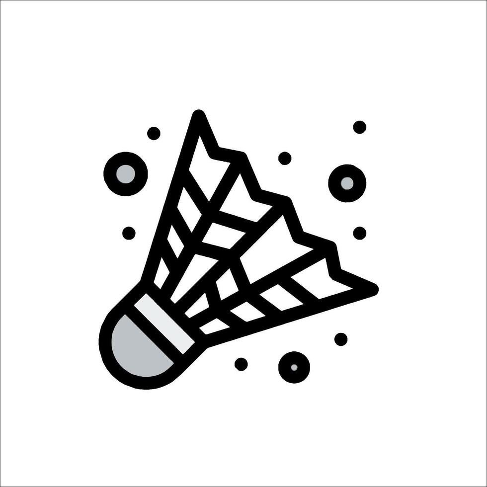 Badminton icon isolated on white background vector