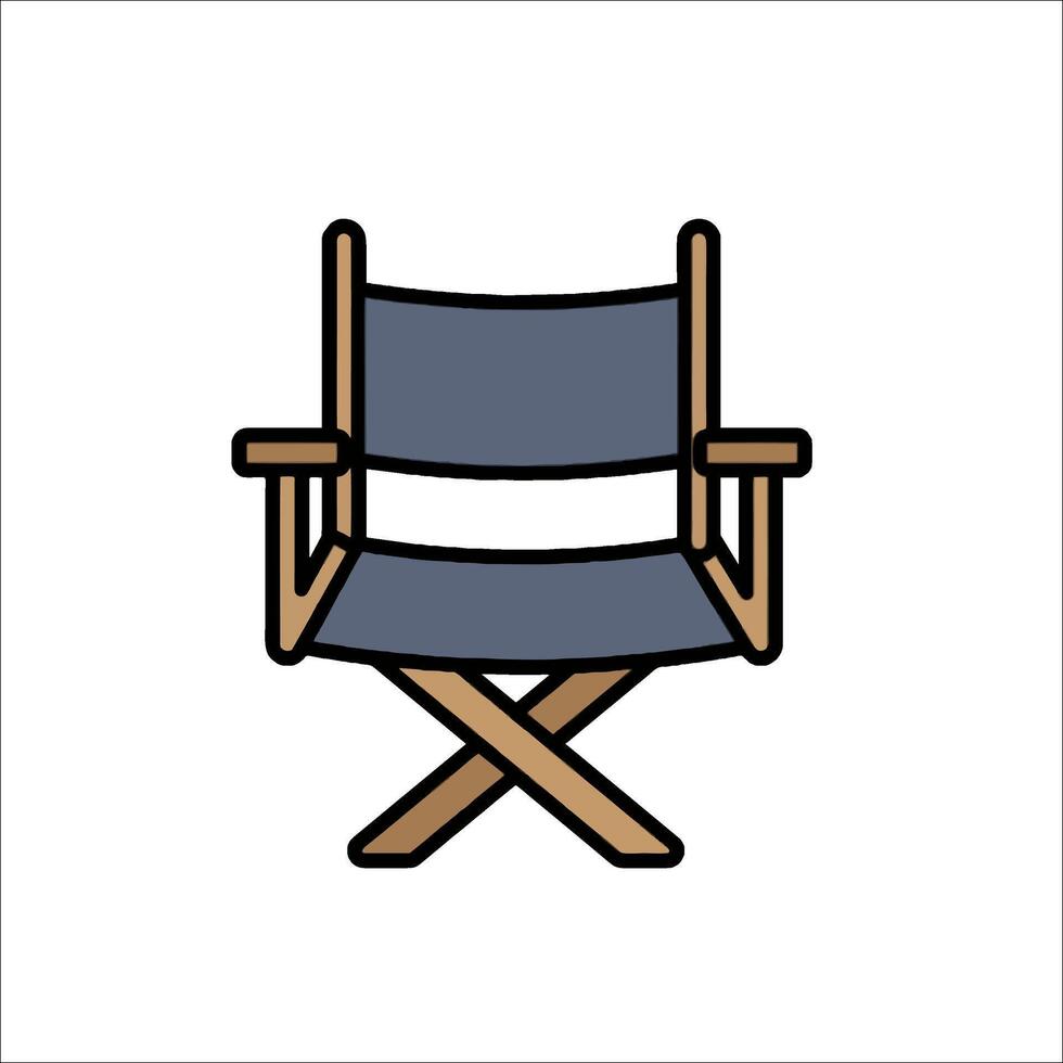 Director chair icon illustration vector