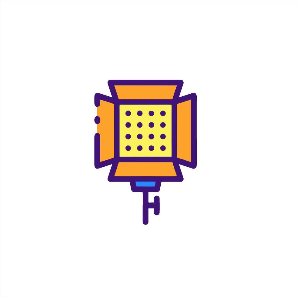 A light bulb with a dot pattern on it vector