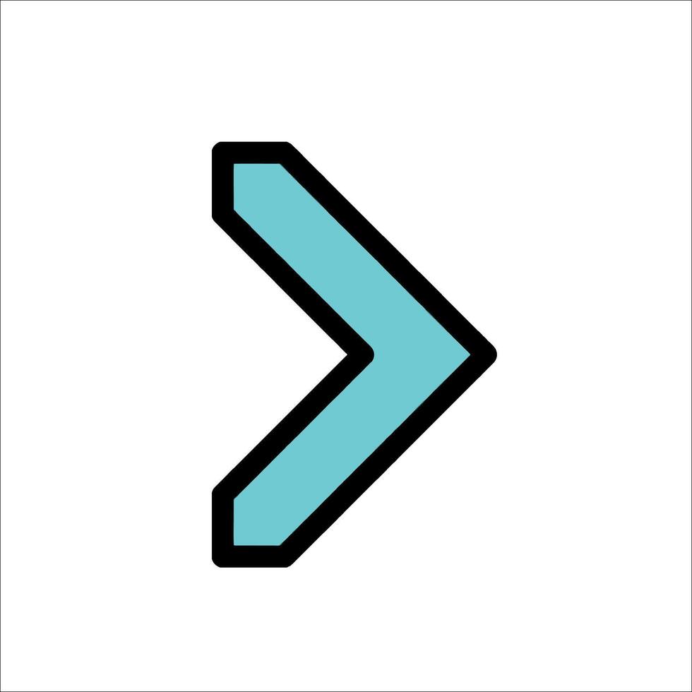 A blue arrow pointing in the direction of the arrow vector