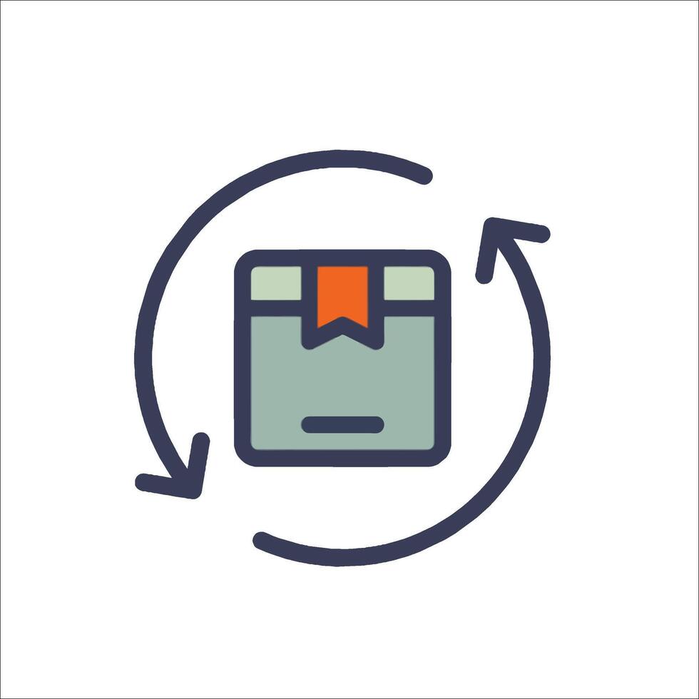 A box with a bow around it and a arrow pointing to it vector