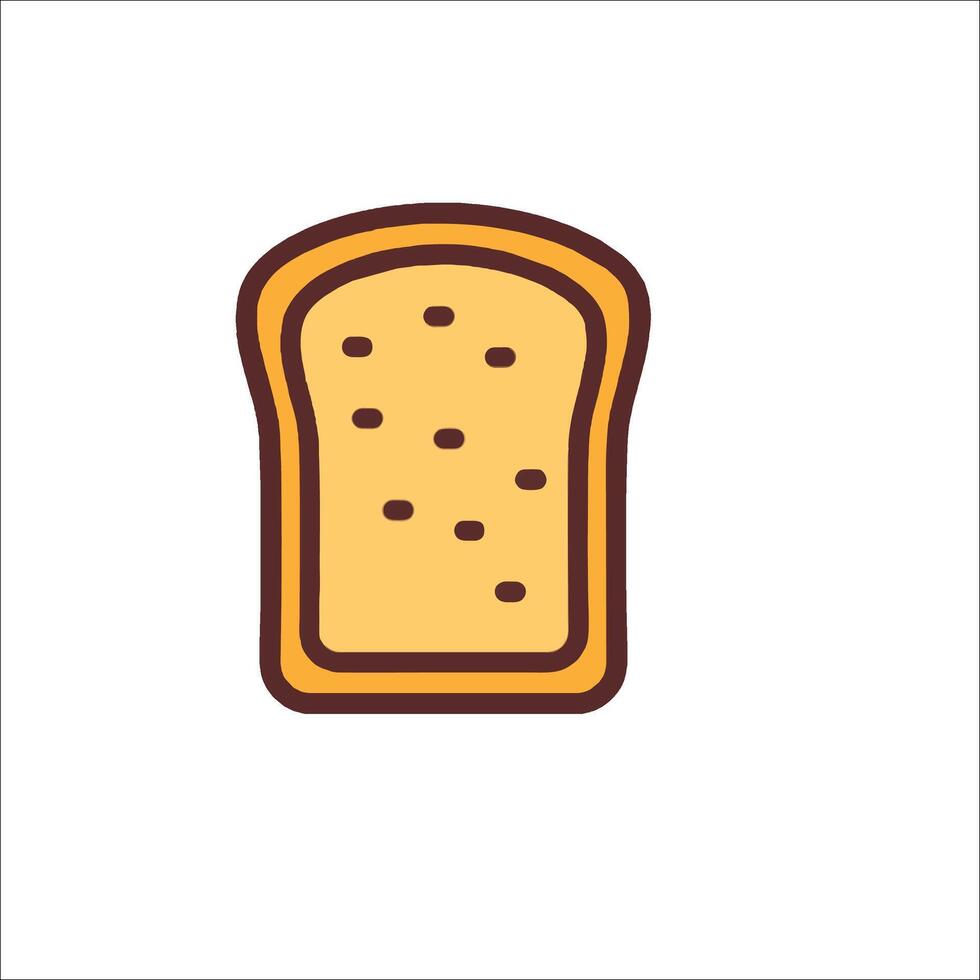 Bread icon illustration vector