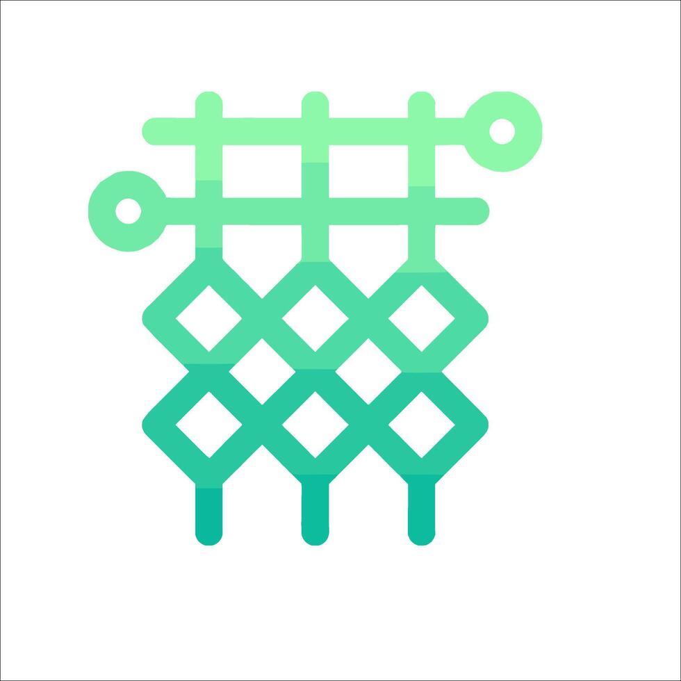A green and blue logo with a square pattern vector
