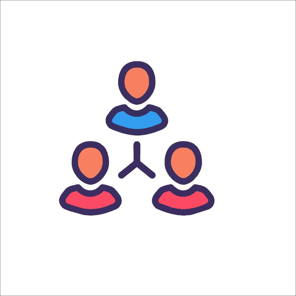 A group of people are in a circle with a person in the middle vector
