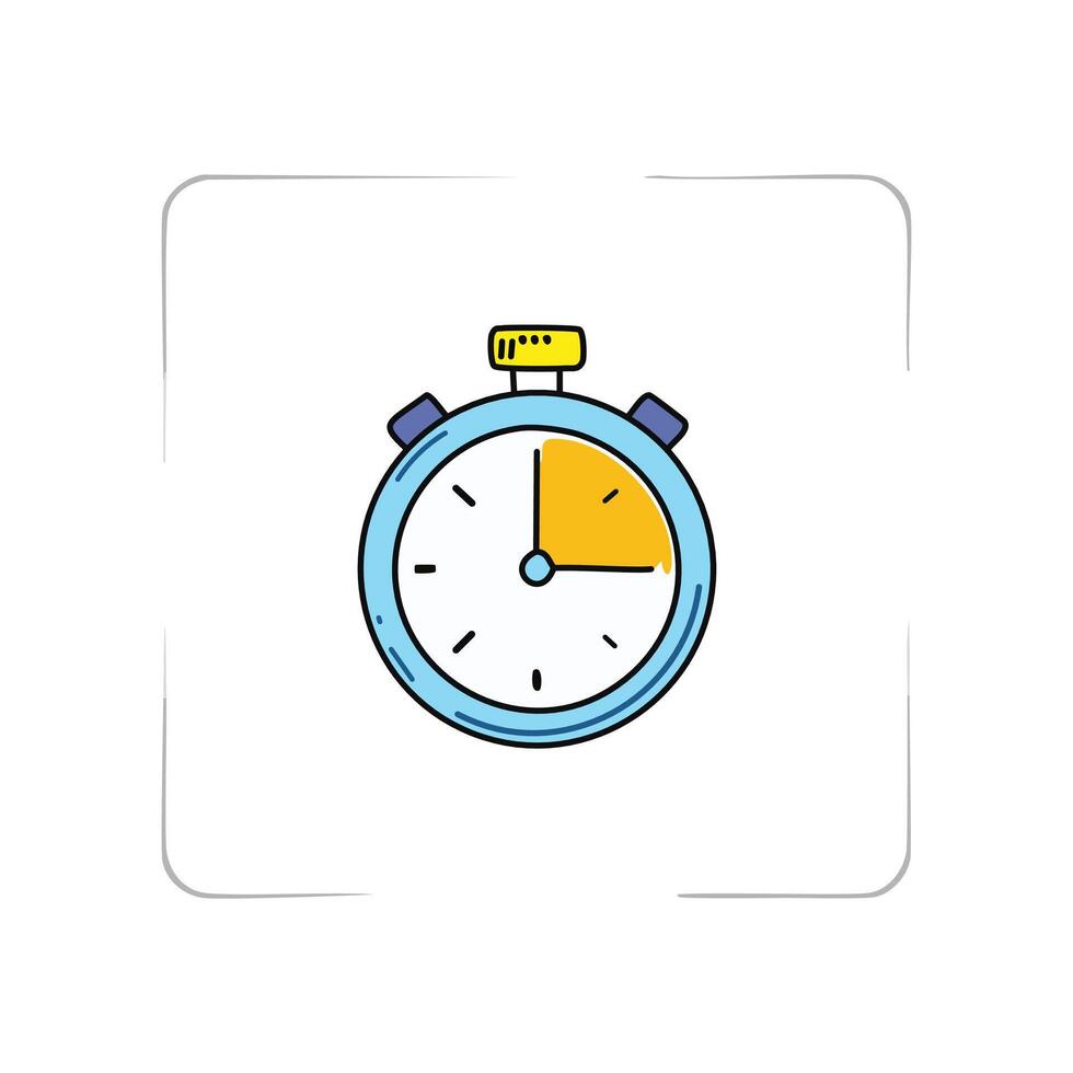 Stopwatch icon. Time and deadline concept illustration can be used for topics like time management, planning, deadline vector