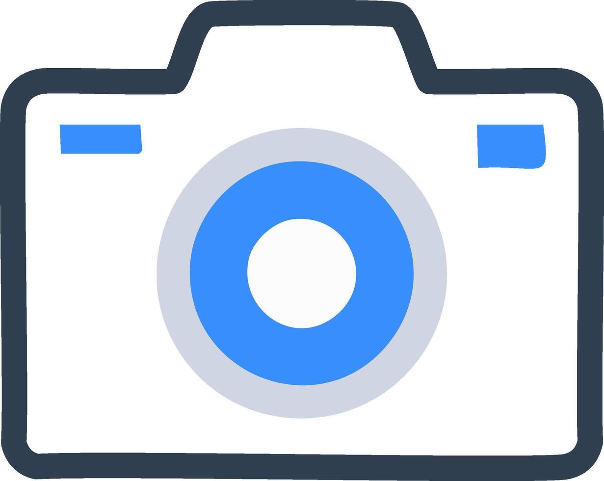 Camera outline icon illustration. vector