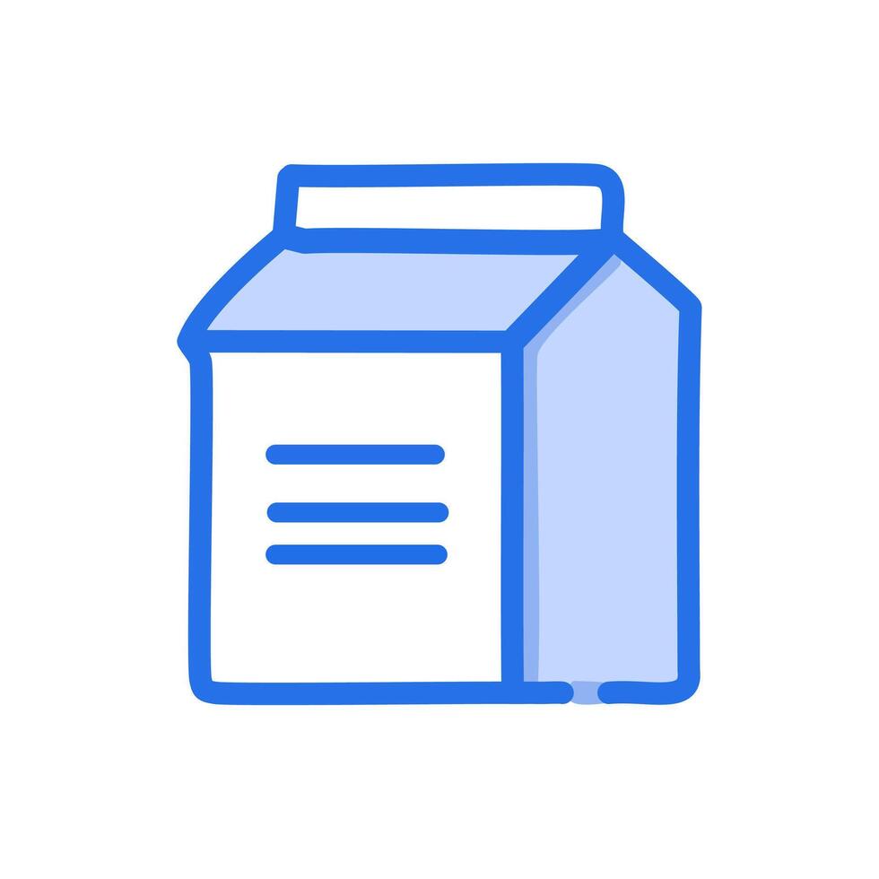 Milk carton box icon. Graph symbol for cooking web site and apps design, logo, app, UI vector
