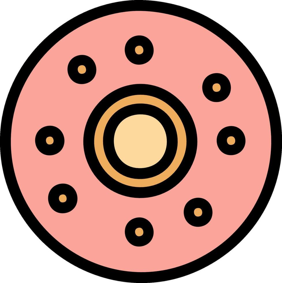 Acne color icon illustration vector