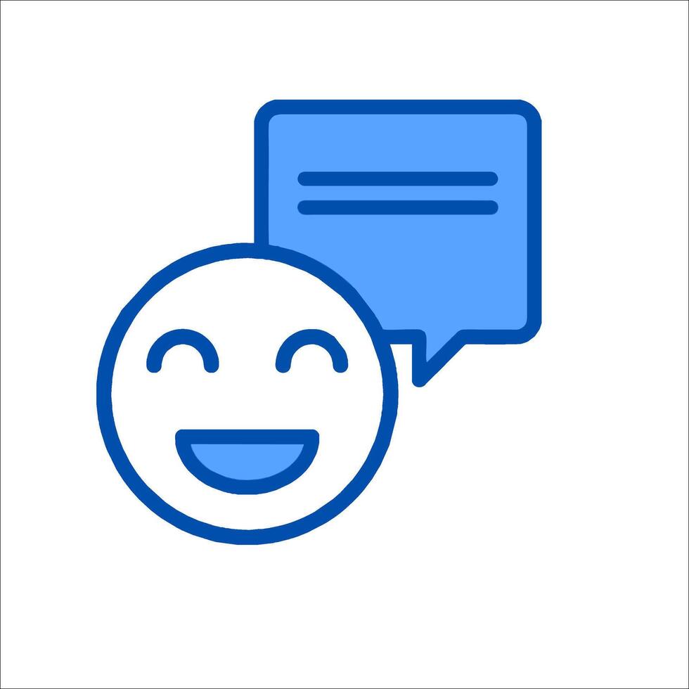 Chat icon with speech bubble vector