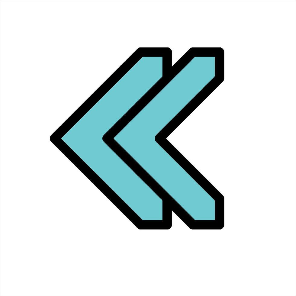 A blue arrow pointing to the right vector