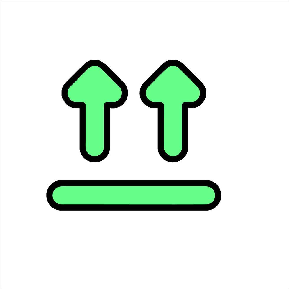 A green arrow pointing to the right vector