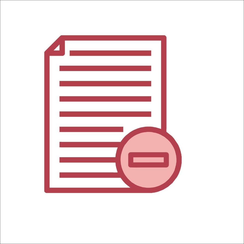 A document with a red circle on it vector