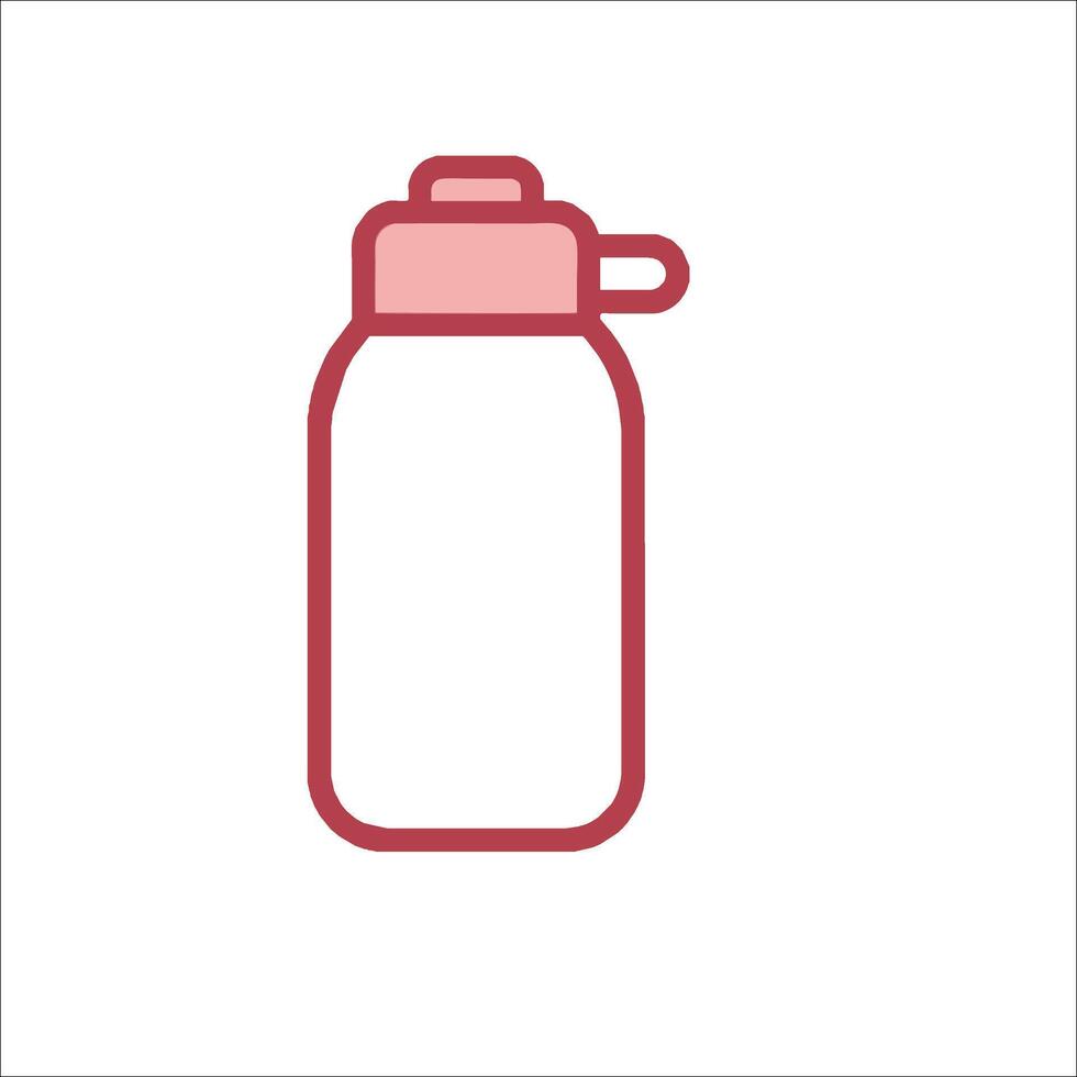 A bottle with a lid on it is shown vector