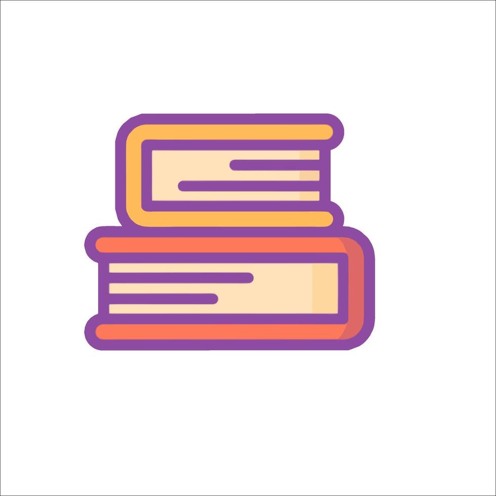 A stack of books icon on a white background vector