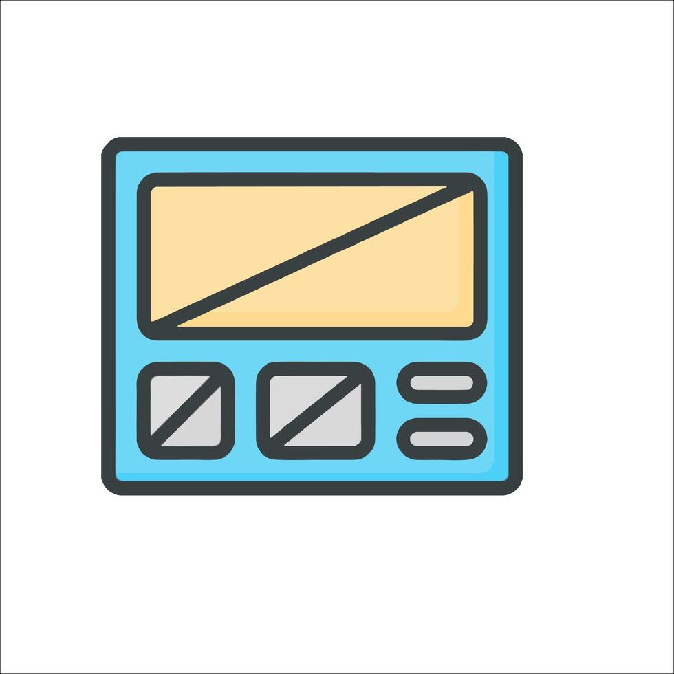 A computer monitor icon on a white background vector