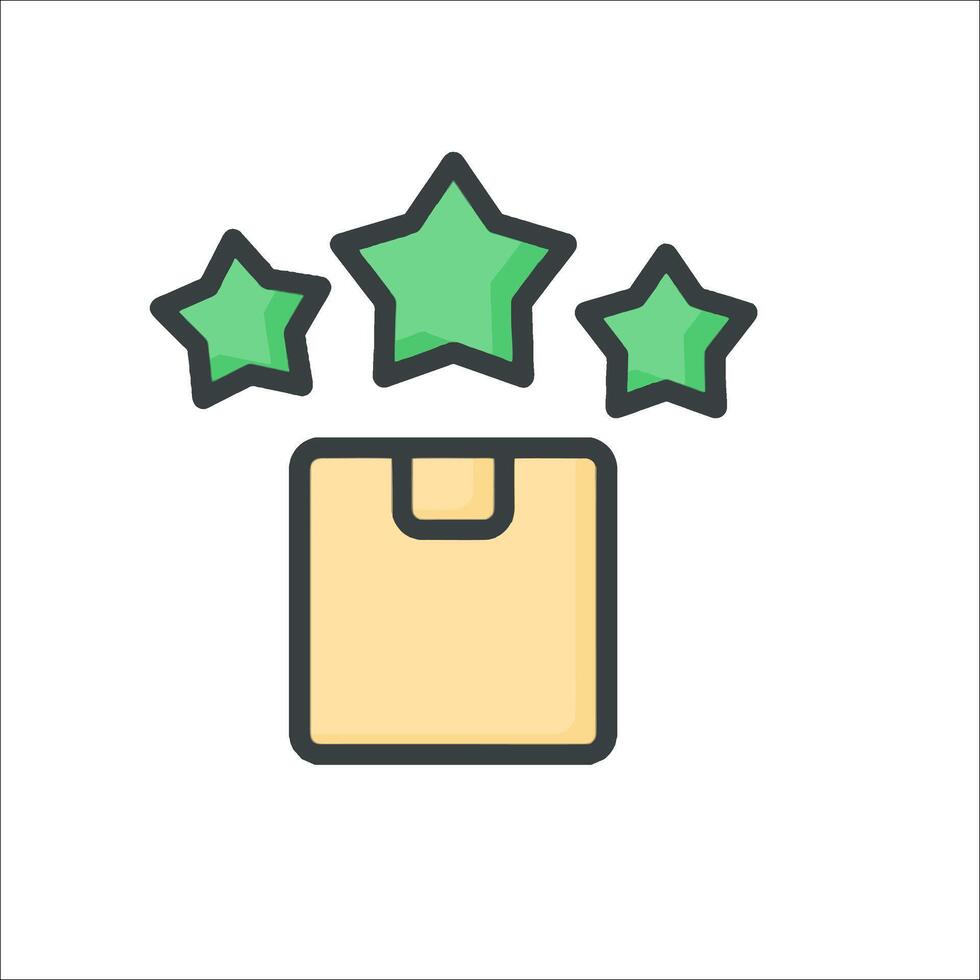 A bag with five stars on it vector