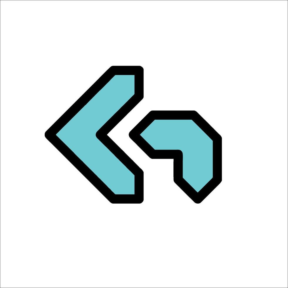 A blue arrow pointing to the right vector