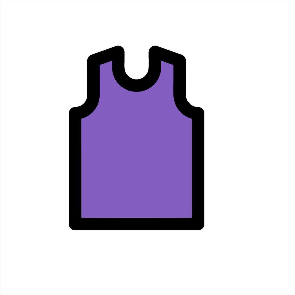 A purple tank top icon on a white background vector