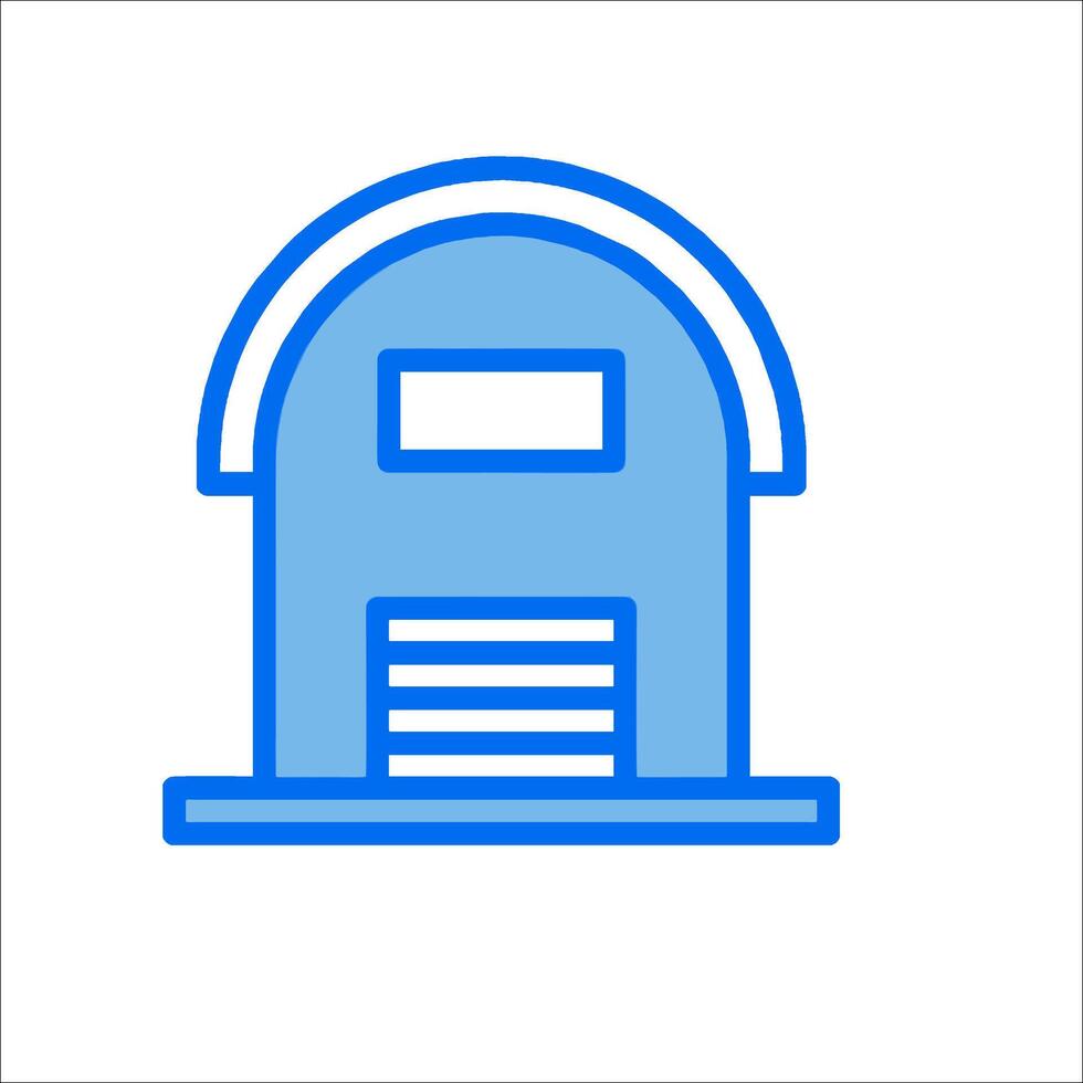 A blue house icon on a white background vector
