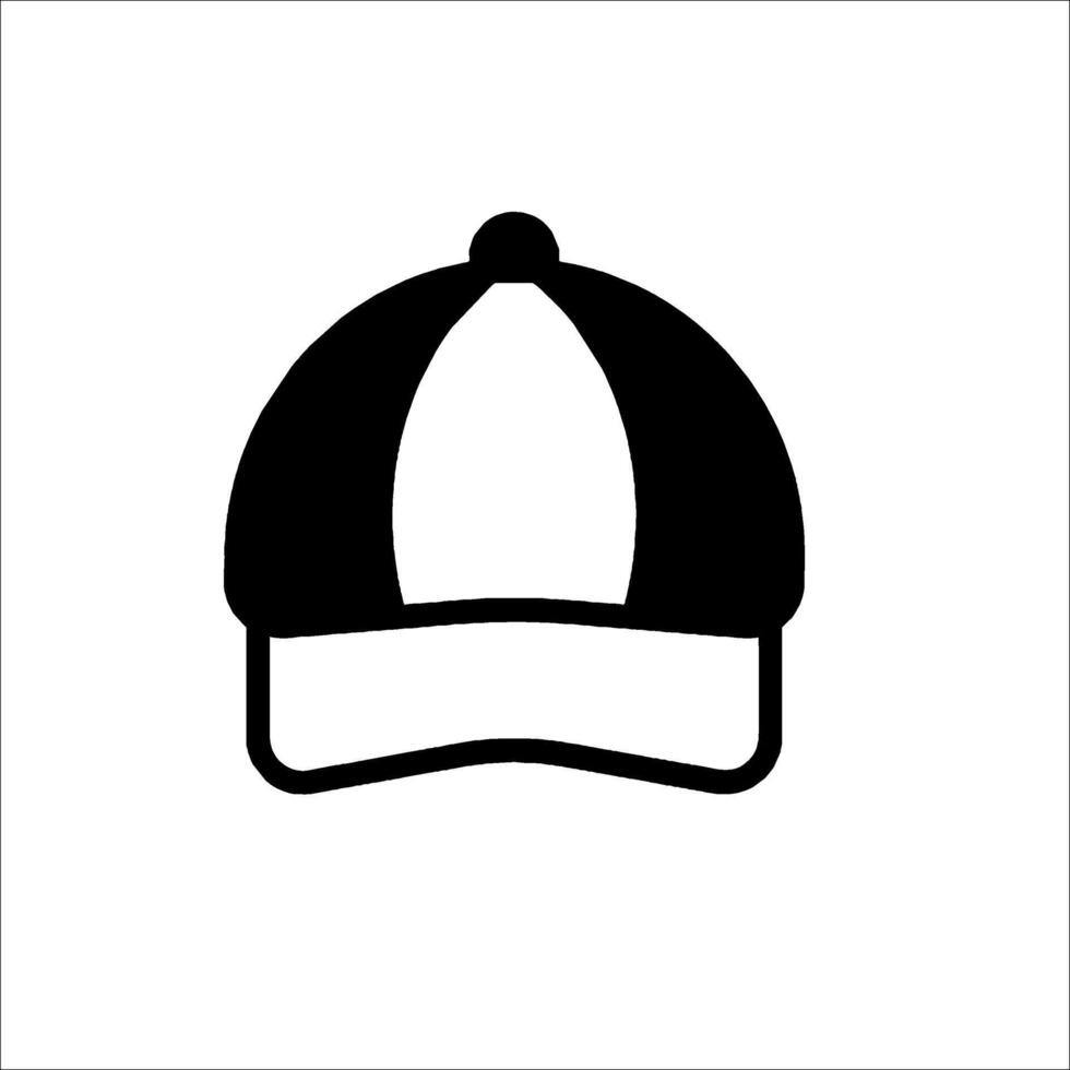 A baseball cap icon isolated on a white background vector