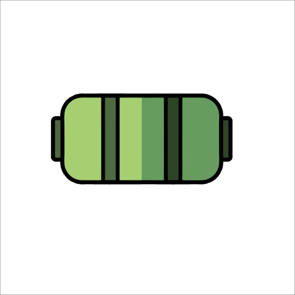 A battery icon on a white background vector