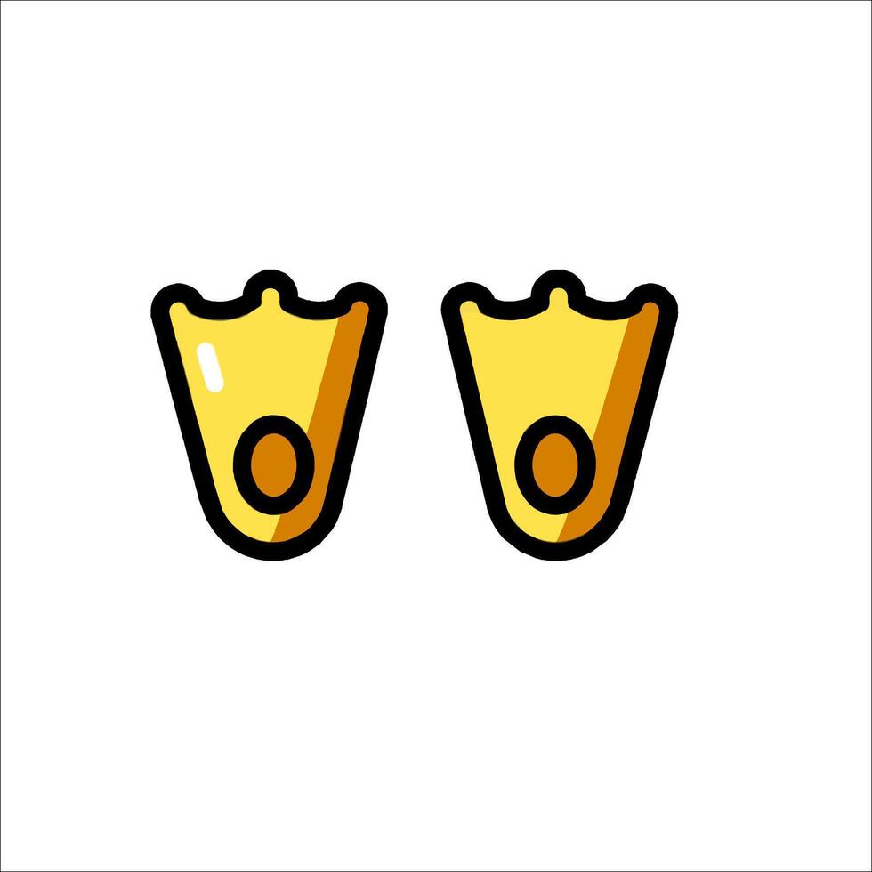 Two yellow crowns on a white background vector