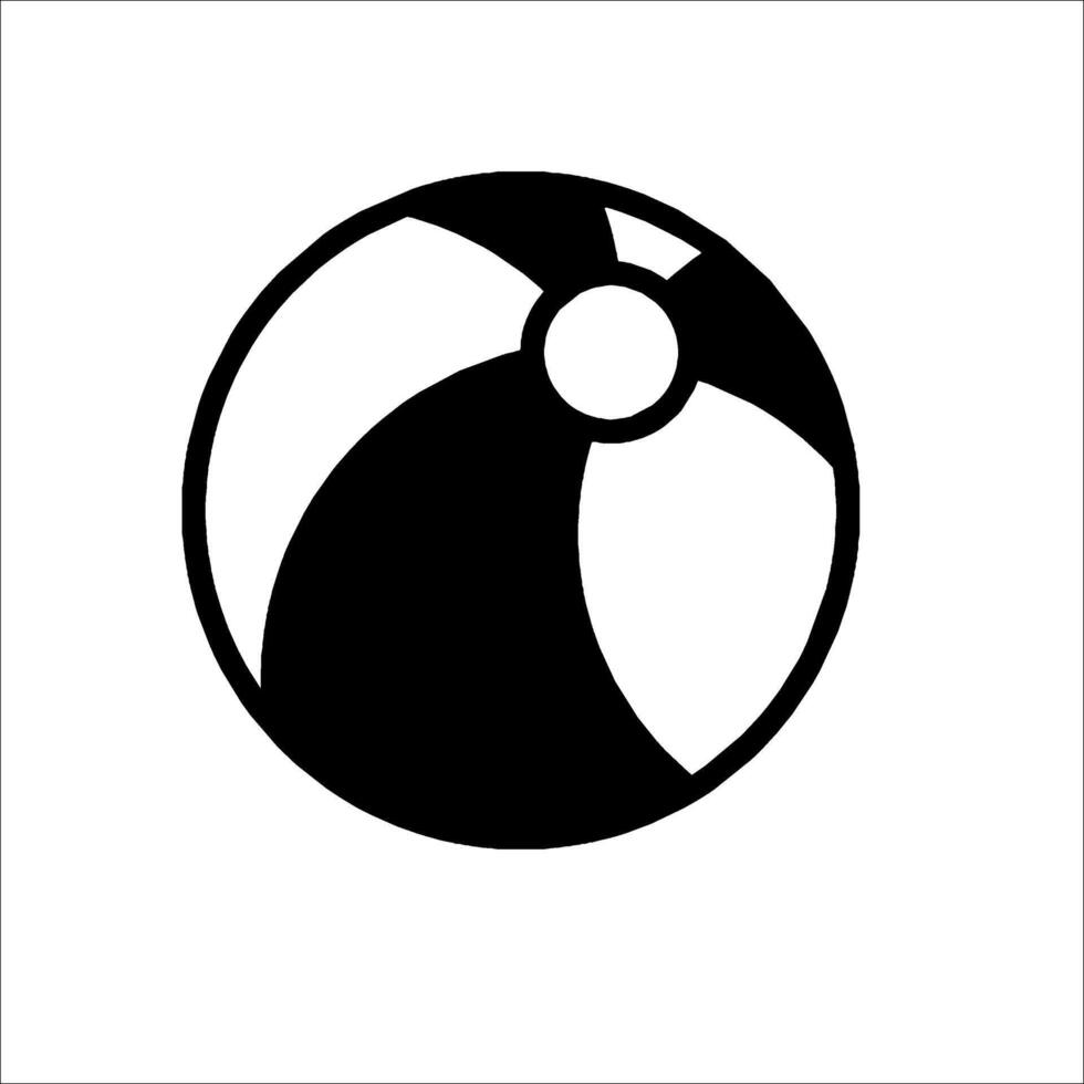 Beach ball icon vector