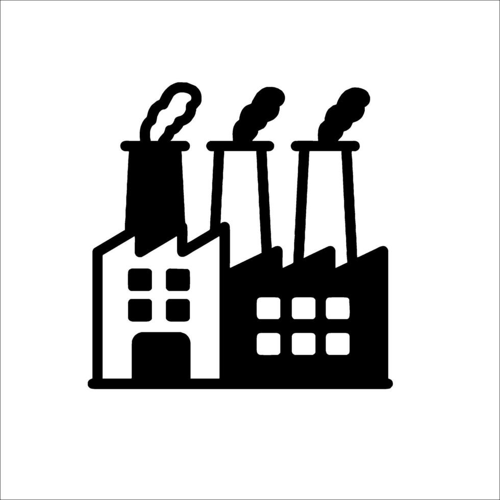 Industrial factory icon vector