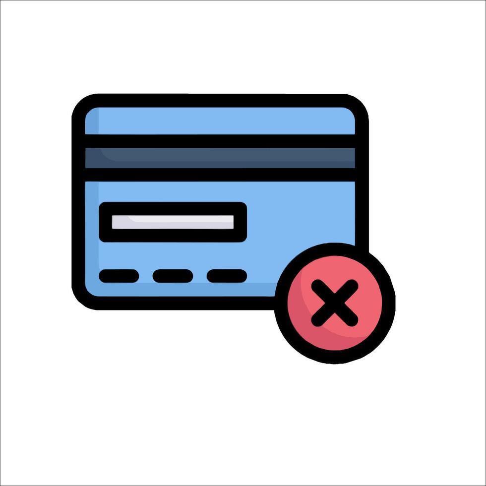 Credit card icon vector