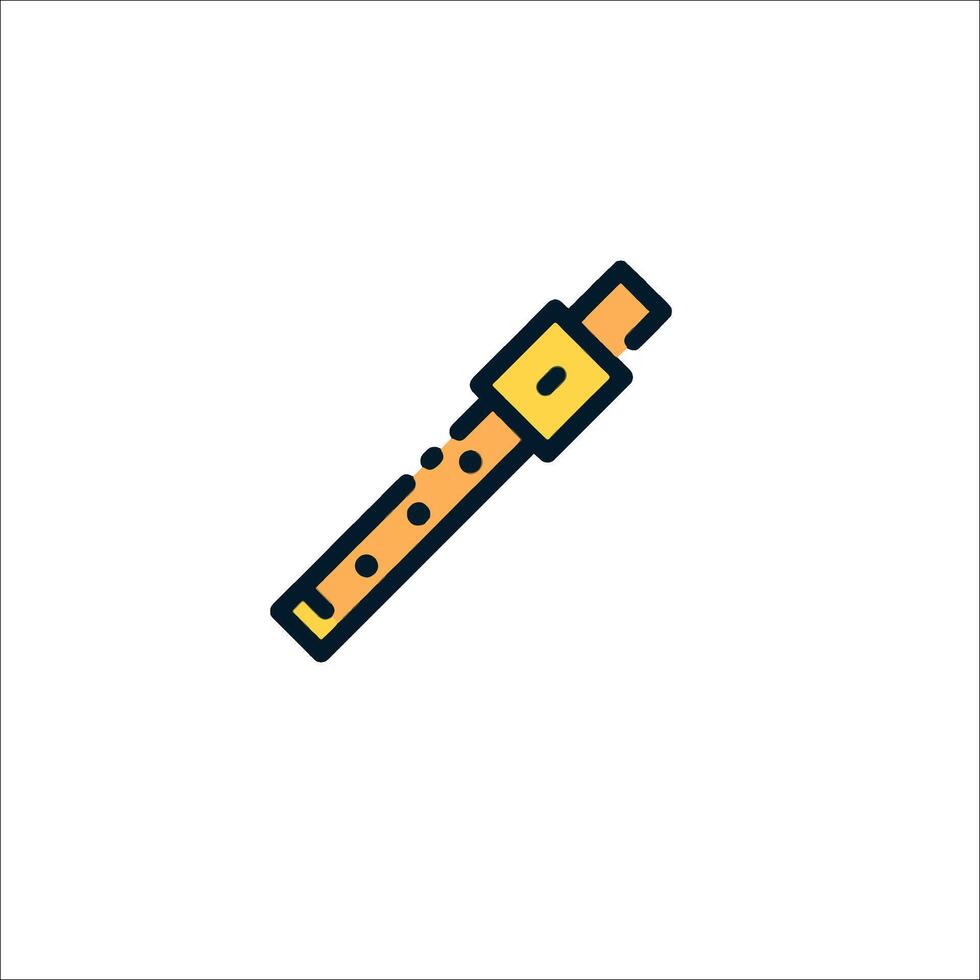 Flute icon illustration vector