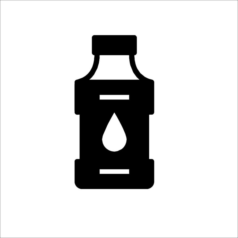 A bottle of oil icon on a white background vector