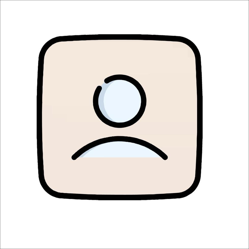 A sad face icon on a white background vector