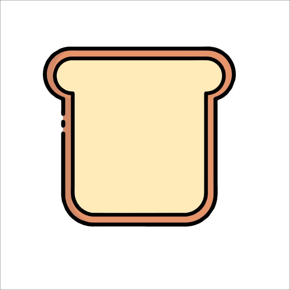 A toast icon on a white background vector