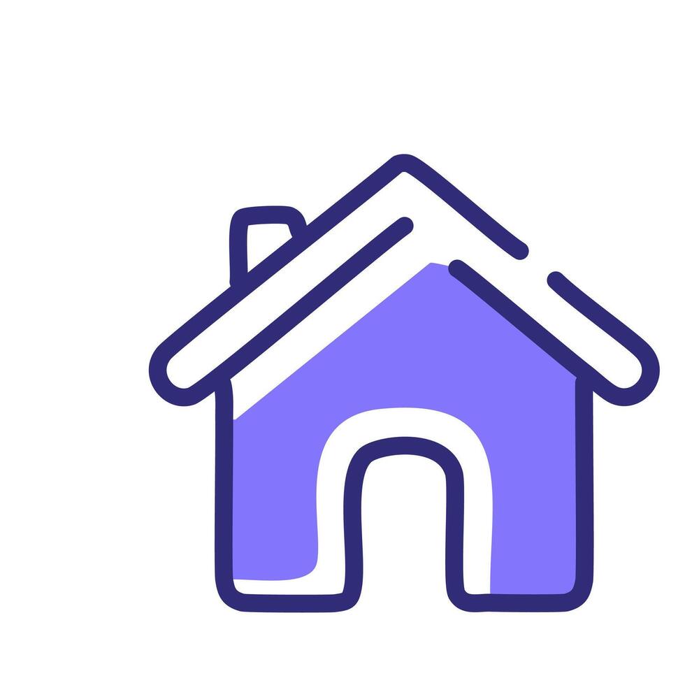 Home icon isolated on white background for your web and mobile app design, House logo concept vector