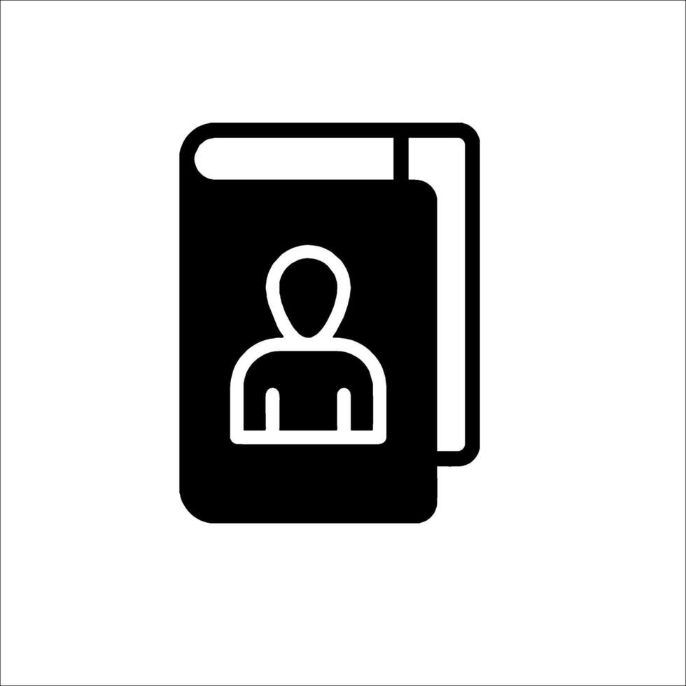 A passport icon on a white background vector